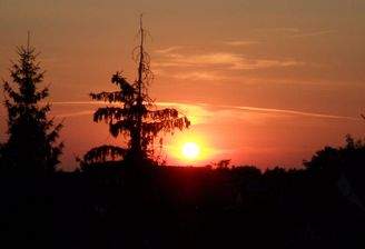 Haus inklusive Romantik am Abend