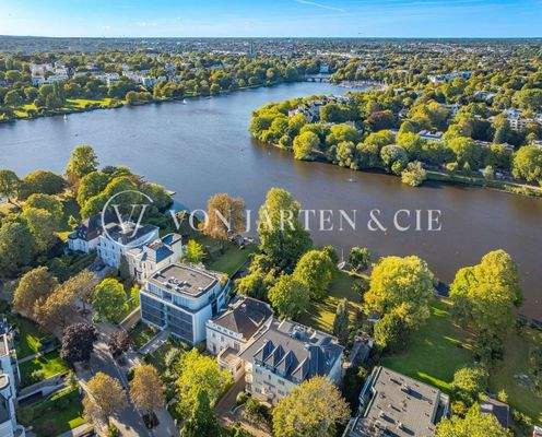 Die Alster vor Augen, Lebensqualität vor der Tür - Exklusive Penthouse-Wohnung