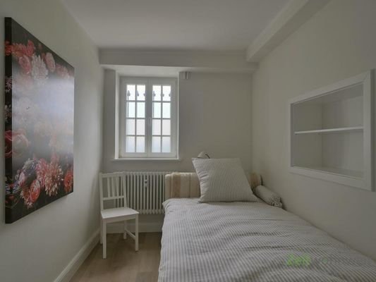 Blick ins Schlafzimmer