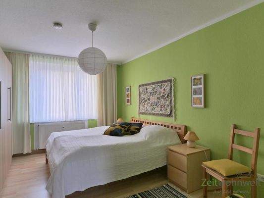 Blick ins Schlafzimmer