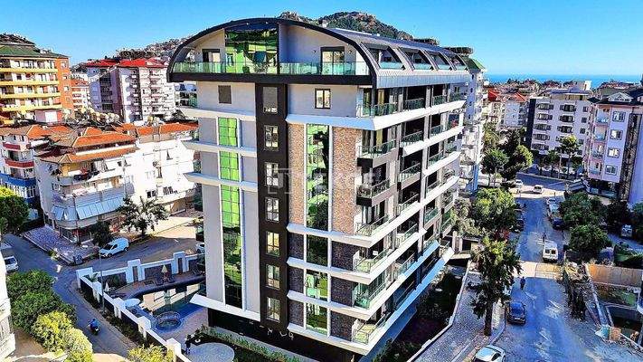 Sea View Apartments in a Secure Complex in Alanya City Center