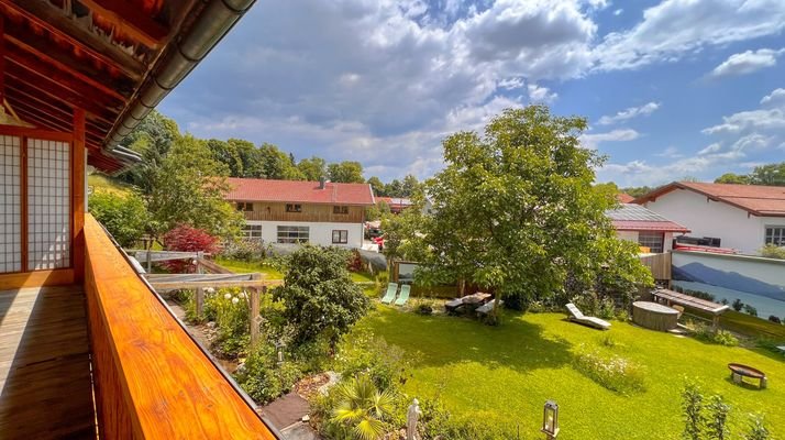 Ausblick vom Balkon