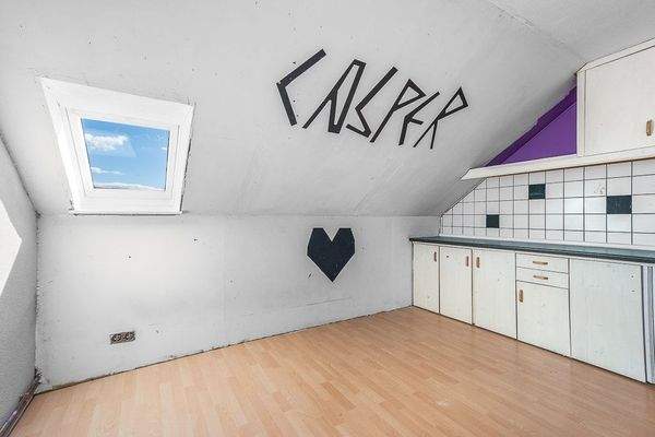 Küche im Dachgeschoss