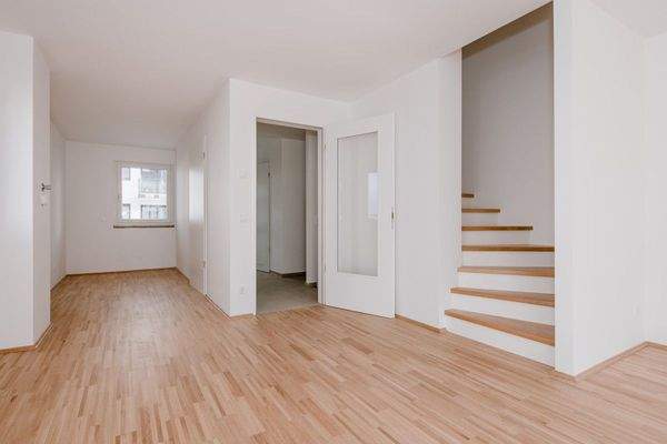 Blick in die Küche Musterhaus