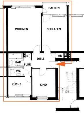 Grundriss Wohnung