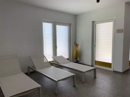 Ruheraum bei der Sauna