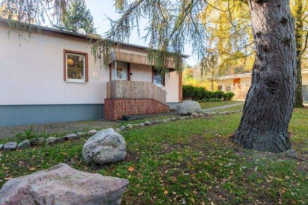 Blick auf Gebäude aus Green Village
