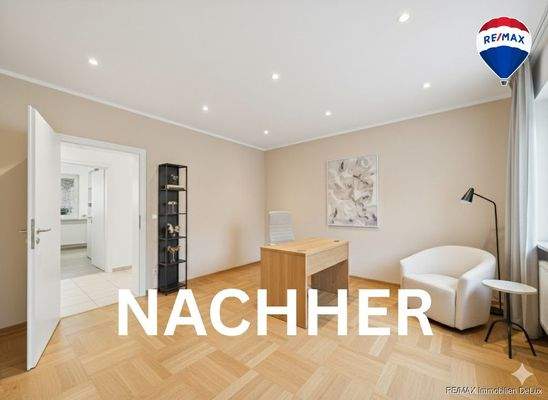 RE/MAX Immobilien DeLux Zweifamilienhaus Wadern-Lockweiler Arbeitszimmer nachher