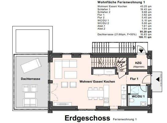Grundriss EG WE1