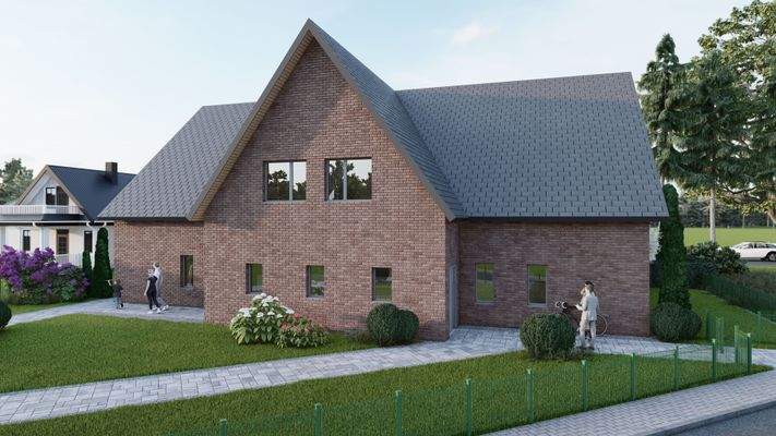 Unverbindliche Visualisierung. Nebengebäude nicht oder nur schematisch dargestellt.