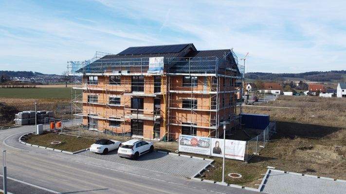 Außenansicht aktueller  Baufortschritt