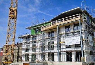 Neubauprojekt Grüne Mitte - Fassade Süden