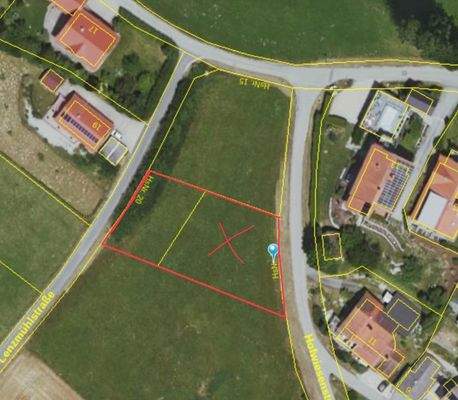 Markierung Grundstück