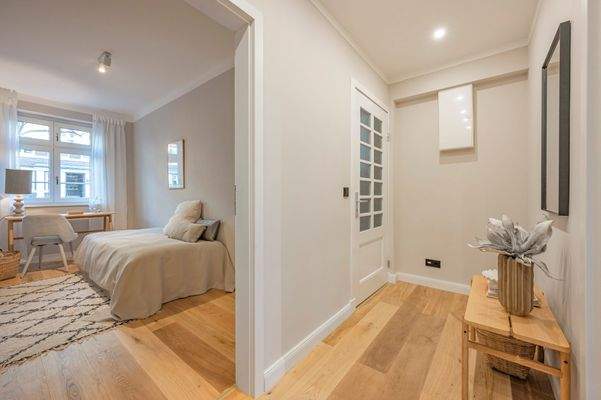 Flur - Blick in Zimmer 3