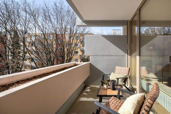 ...mit Blick ins Grüne