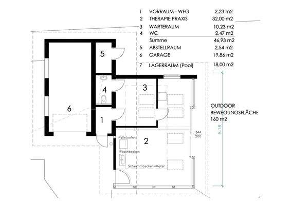 Grundrissplan/Büro-Praxis