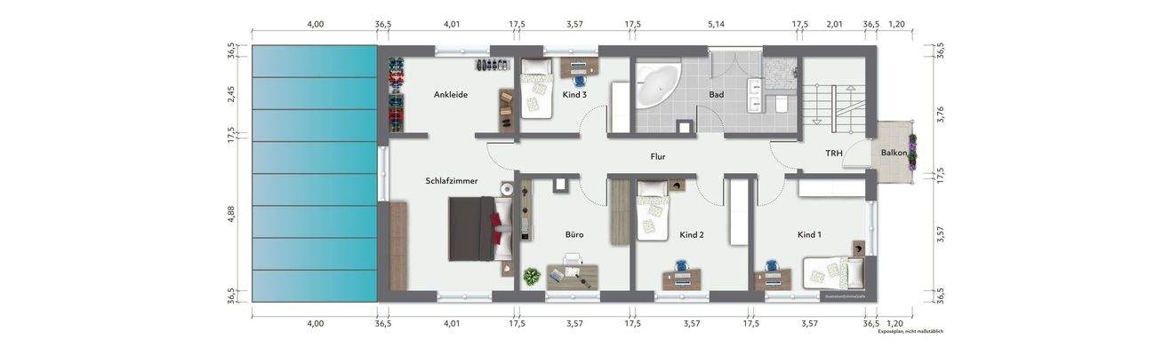 Grundriss Obergeschoss