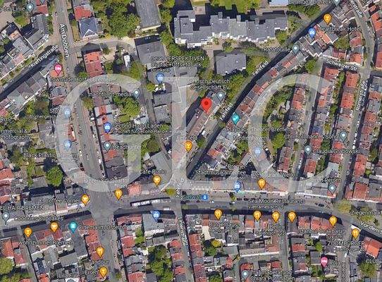 Das Viertel Vogelperspektive