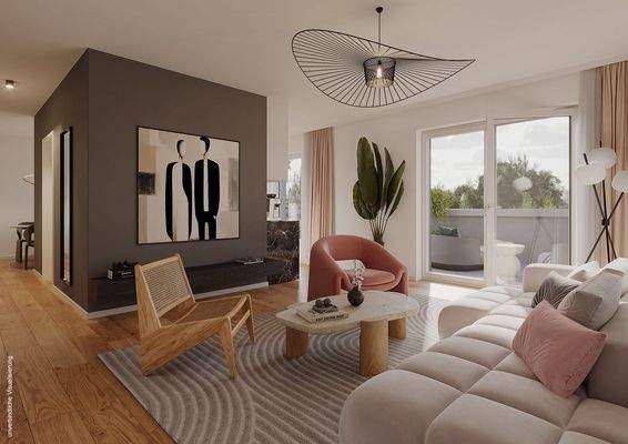 Wohnzimmer Deichhaus WE 89