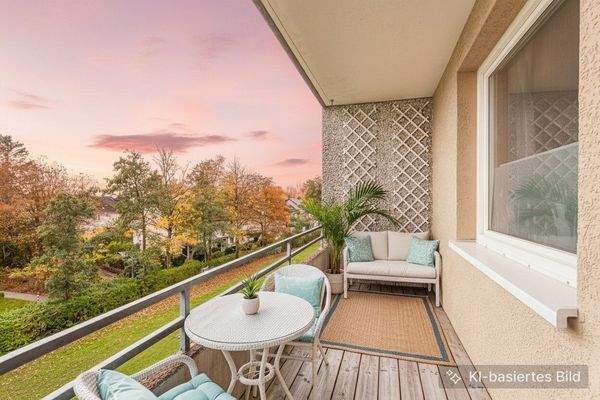 Balkon - Möblierungsidee (KI)