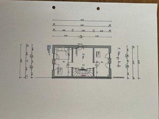 Raumaufteilung 1. OG