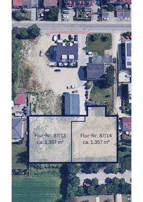 Grundstücksaufteilung