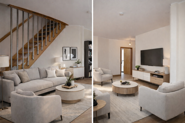 Wohnzimmer (KI visualisiert)