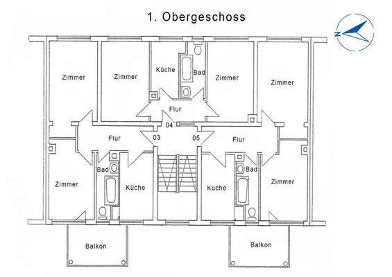 Grundriss 1. Obergeschoss