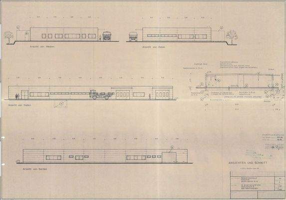 Produktion Ansicht und Schnitt