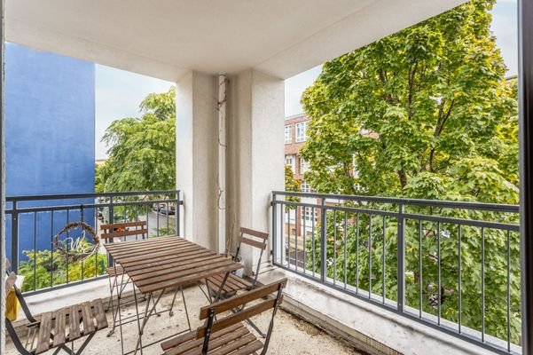 Idyllischer Balkon