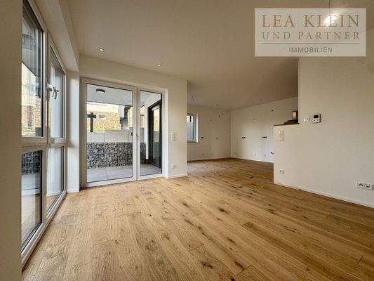 Blick vom Wohnzimmer