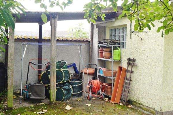 Lagerplatz im Garten