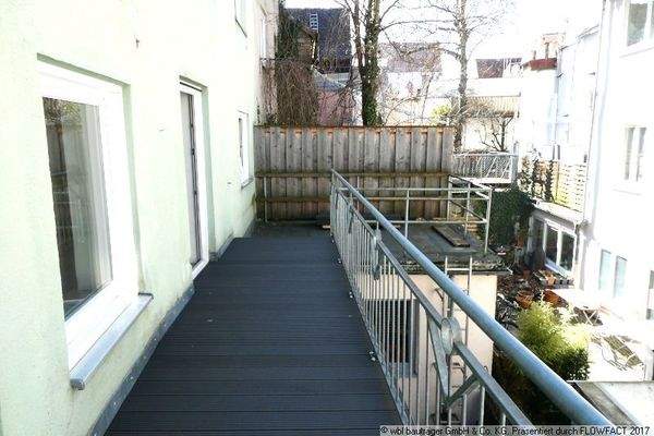 Balkon-Terrasse zum Hinterhof, Whg 1 OG