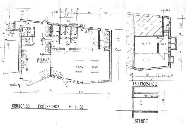 Grundriss Erdgeschoss Gastro