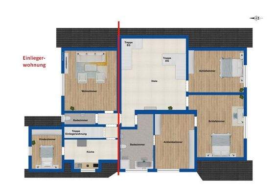 Grundriss Obergeschoss