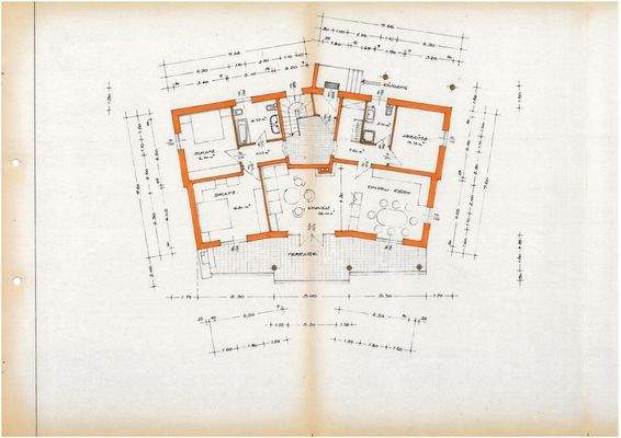 Bauplan Wohngeschoss