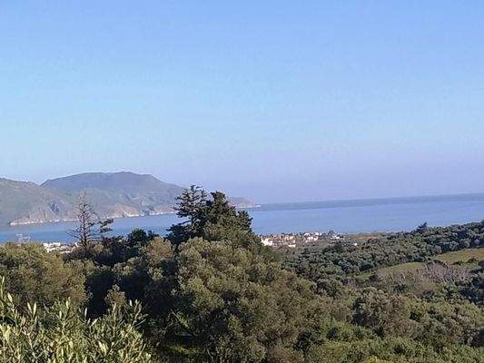 Kreta, Kastellos: Grundstück mit Meerblick zu verkaufen