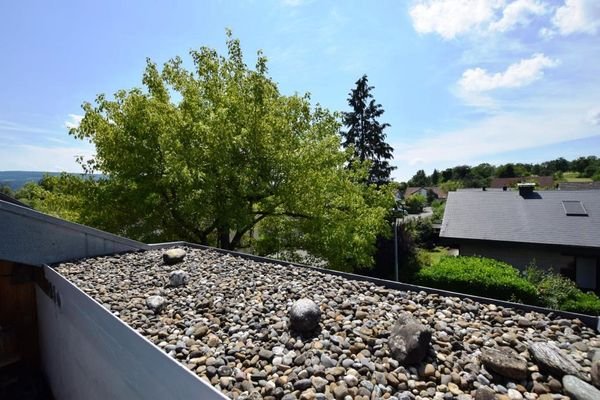 Blick von Dachbalkon/Terrasse