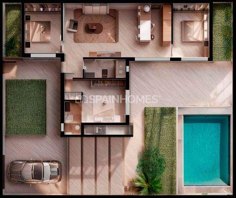 Detached Villas with Private Pools in Roldán Murcia