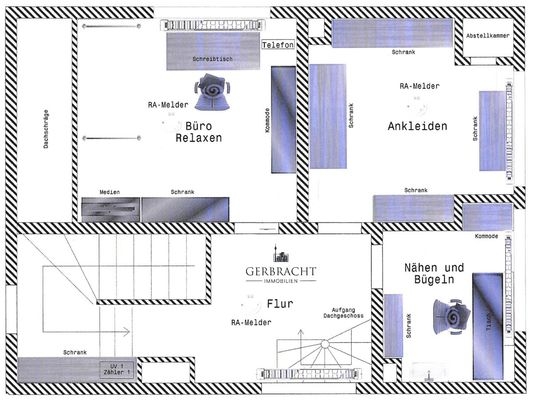 Grundriss Haupthaus 1.OG