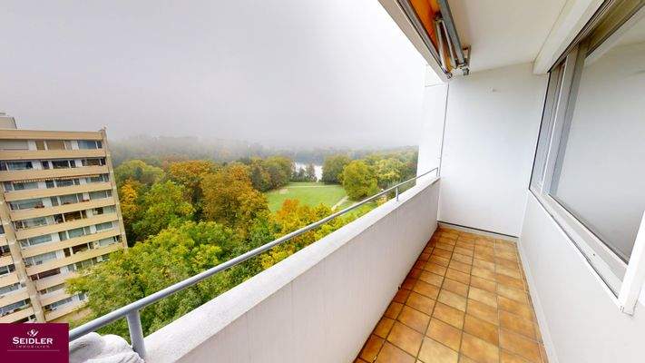 Außenansicht des Balkons