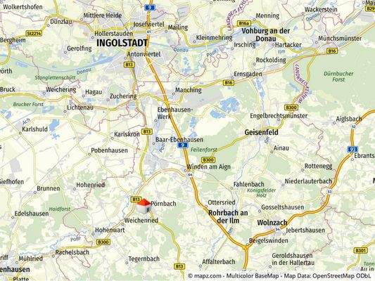 Geolyzer Kartenausschnitt