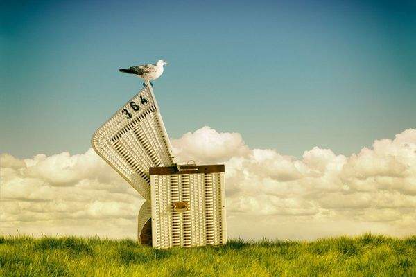 Entspannung im Strandkorb