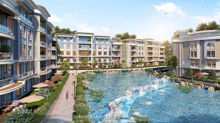 Apartments in a Complex with a Landscaped Garden in Kocaeli