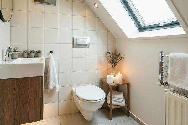 WC Dachgeschoss illustriert