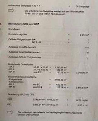 Grundflächen + Geschossflächen