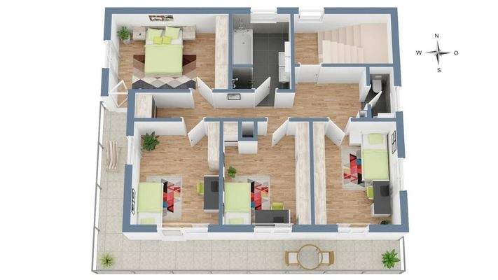 Obergeschoss - unverbindlicher Grundriss