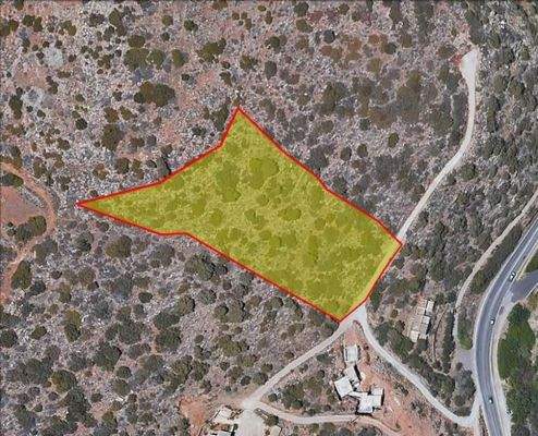 Kreta, Vathi: Baugrundstück mit Meerblick nahe Agios Nikolaos zu verkaufen