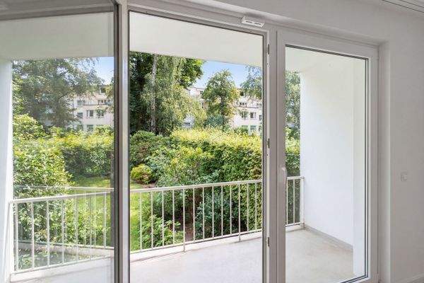 Blick auf den Balkon