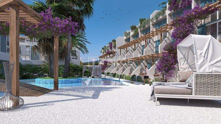 Apartments in a Seafront Complex in Girne Esentepe